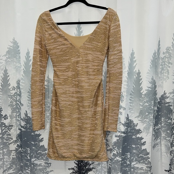 NWOT gold dress - Picture 2 of 4